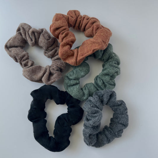 EARTH TONES Scrunchie Pack of 5