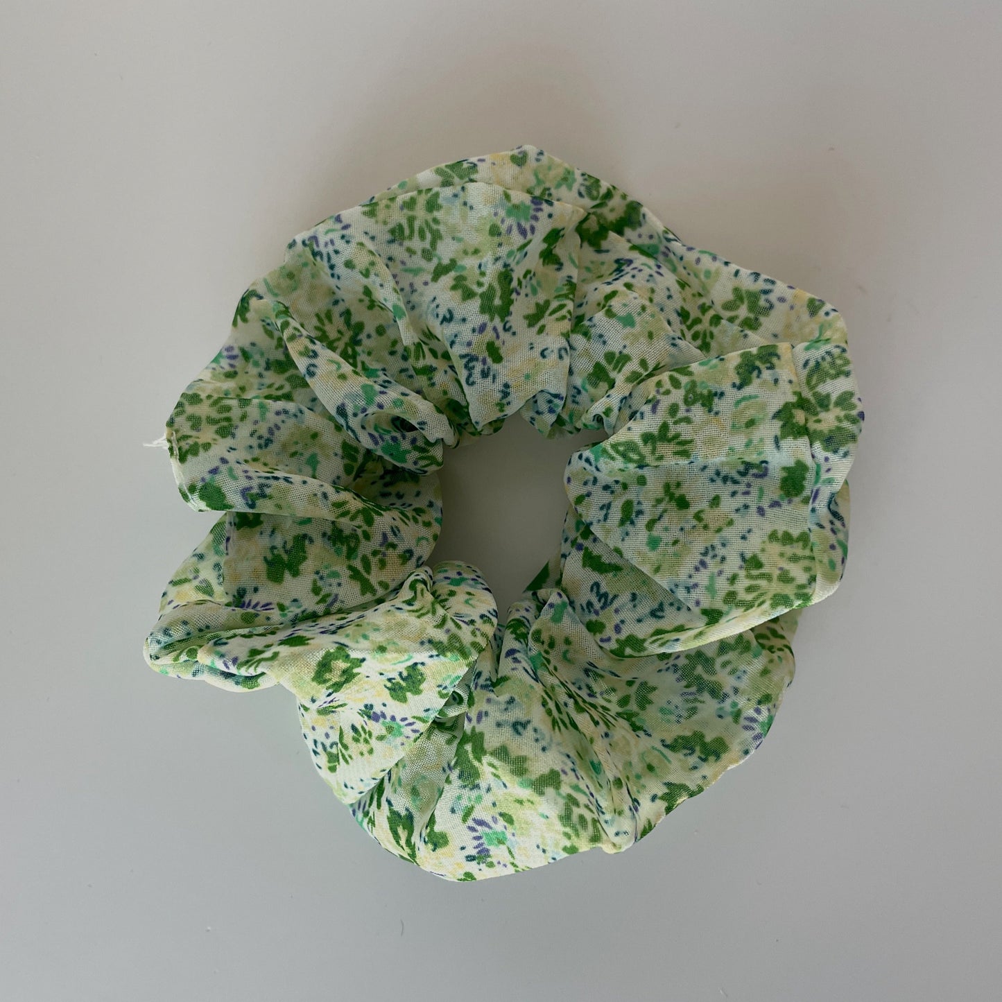 BOHEMIAN Floral Scrunchie / Green