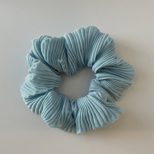 BABY BLUE Scallop Scrunchie