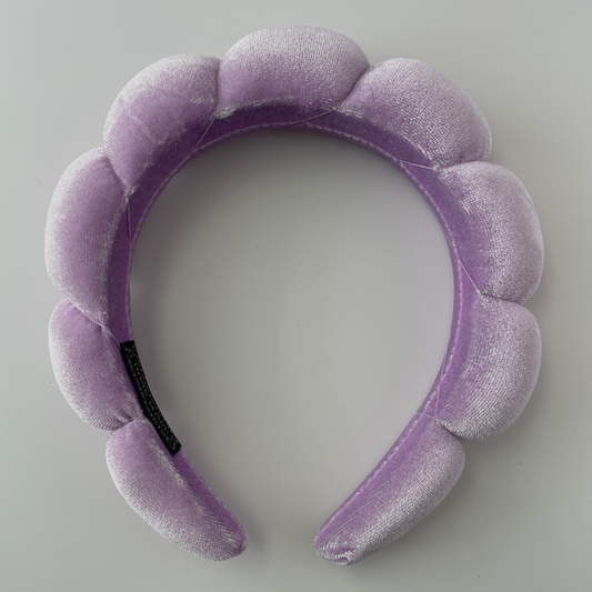 LILAC PUFFER SPA HEADBAND